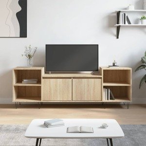 vidaXL TV skrinka dub sonoma 160x35x55 cm spracované drevo