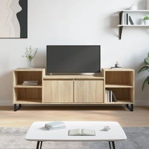 vidaXL TV skrinka dub sonoma 160x35x55 cm spracované drevo