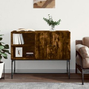 vidaXL Komoda dymový dub 100x40x79,5 cm kompozitné drevo