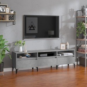 vidaXL TV skrinka betónová sivá 150x30x44,5 cm kompozitné drevo