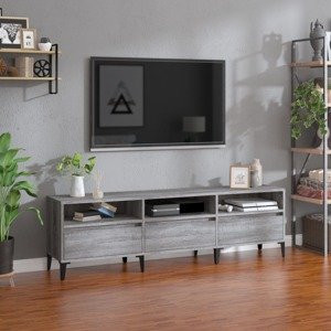 vidaXL TV skrinka sivý dub sonoma 150x30x44,5 cm kompozitné drevo
