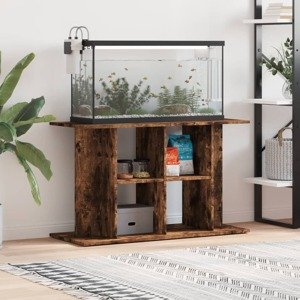 vidaXL Stojan na akvárium dymový dub 100x40x60 cm kompozitné drevo