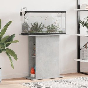 vidaXL Stojan na akvárium betónový sivý 75x36x72,5 cm kompozitné drevo