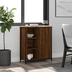 vidaXL Komoda hnedý dub 70x30x80 cm kompozitné drevo