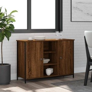 vidaXL Komoda hnedý dub 100x35x70 cm kompozitné drevo