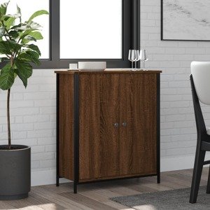vidaXL Komoda hnedý dub 70x30x80 cm kompozitné drevo
