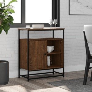 vidaXL Komoda hnedý dub 69x35x80 cm kompozitné drevo