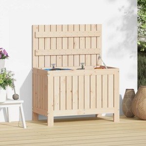 vidaXL Záhradný úložný box 76x42,5x54 cm masívna borovica