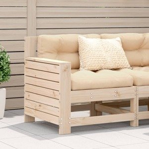 vidaXL Záhradná pohovka s opierkou ruky 69x62x70,5 cm borovica