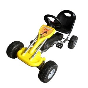 vidaXL Šľapacia motokára, žltá