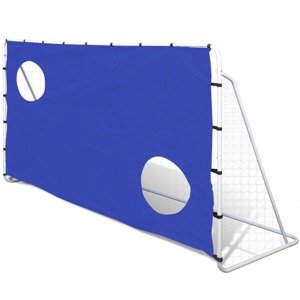 vidaXL Kvalitná futbalová bránka s otvormi na strieľanie, 240 x 92 x 150 cm