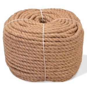 vidaXL Lano zo 100% juty, 8 mm, 500 m