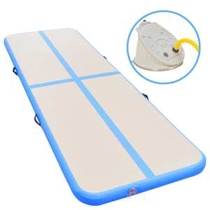 vidaXL Nafukovacia žinenka s pumpou 600x100x10 cm PVC modrá