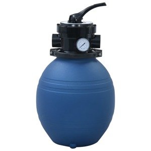 vidaXL Bazénový pieskový filter so 4 polohovým ventilom modrý 300 mm