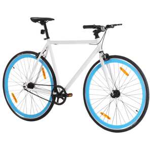 vidaXL Bicykel s pevným prevodom bielo-modrý 700c 51 cm