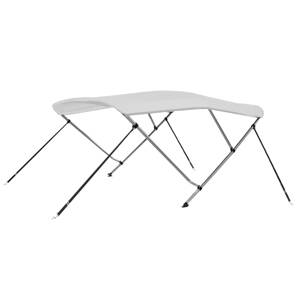 vidaXL Strieška Bimini s 3 oblúkmi, biela 183x196x137 cm