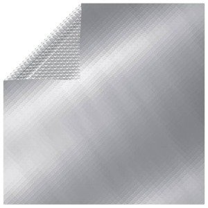 vidaXL Obdĺžniková bazénová plachta 600x400 cm PE strieborná
