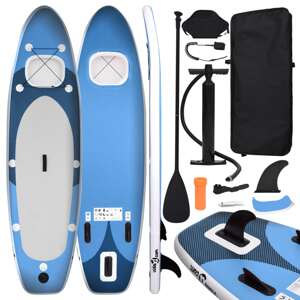vidaXL Nafukovací Stand up paddleboard morská modrý 330x76x10 cm