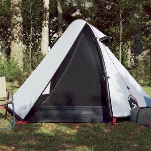 vidaXL Kempingový stan pre 2 osoby biely 267x154x117 cm 185T taffeta