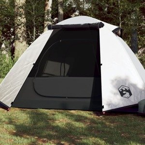 vidaXL Kempingový stan pre 2 osoby biely 224x248x118 cm 185T taffeta