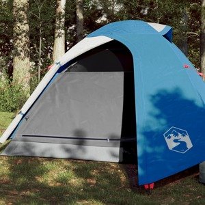 vidaXL Kempingový stan pre 2 osoby modrý 264x210x125 cm 185T taffeta