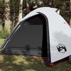vidaXL Kempingový stan pre 2 osoby biely 264x210x125 cm 185T taffeta