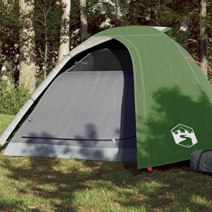 vidaXL Kempingový stan pre 4 osoby zelený 267x272x145 cm 185T taffeta