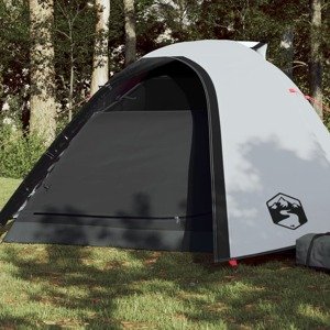 vidaXL Kempingový stan pre 4 osoby biely 267x272x145 cm 185T taffeta