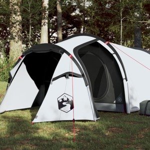 vidaXL Kempingový stan pre 4 osoby biely 360x135x105 cm 185T taffeta