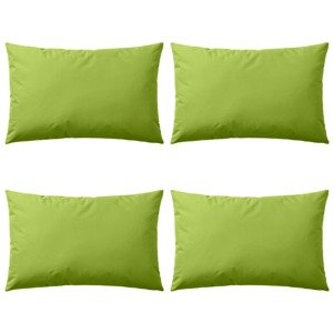 vidaXL Vankúše do exteriéru 4 ks jablkovo zelené 60x40 cm