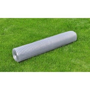vidaXL Drôtené pletivo, pozinkovaná oceľ 25x1 m, strieborné