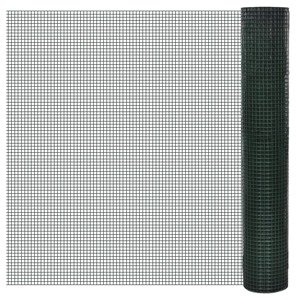 vidaXL Drôtené pletivo pozinkované a potiahnuté PVC 25x1 m zelené