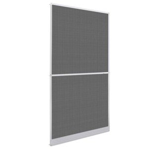 vidaXL Biela sieťka proti hmyzu na dvere, s pántmi 120x240 cm