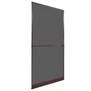 vidaXL Hnedá sieťka proti hmyzu na dvere, s pántmi 120x240 cm