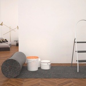 vidaXL Ochranný koberec z flícu, 50 m, 280 g/m², sivý