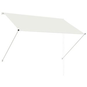 vidaXL Zaťahovacia markíza 200x150 cm krémová