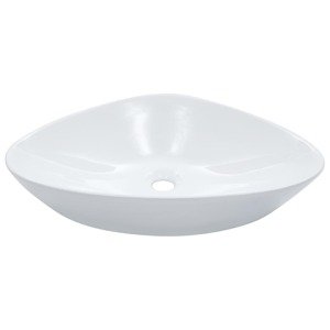 vidaXL Umývadlo 58,5x39x14 cm, keramika, biele