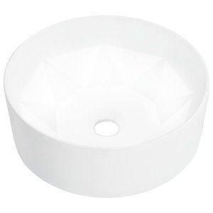 vidaXL Umývadlo 36x14 cm keramické biele