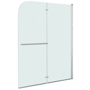 vidaXL Skladací sprchový kút 2 panely 120x140 cm ESG