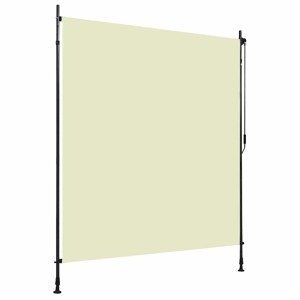 vidaXL Vonkajšia zatemňovacia roleta krémová 200x270 cm