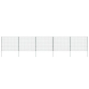 vidaXL Záhradný plot 77,5x64 cm, zelený
