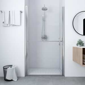 vidaXL Sprchové dvere tvrdené sklo 100x178 cm