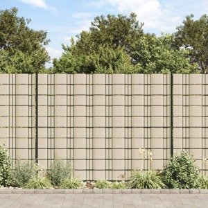 vidaXL Záhradná tieniaca fólia PVC 70x0,19 m krémová
