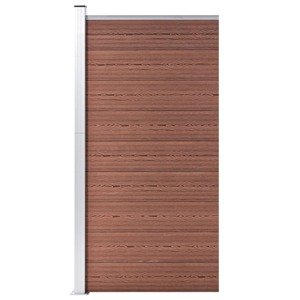 vidaXL Plotový panel WPC 95x186 cm hnedý