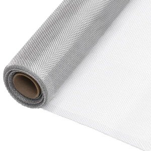 vidaXL Sieť proti hmyzu hliník 80x2000 cm strieborná