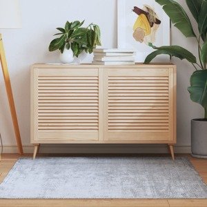 vidaXL Lamelové dvierka na skrinku 2 ks 61,5x59,4 cm, borovicový masív