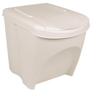 vidaXL Stohovateľné boxy na odpadky 3 ks biele 75 l polypropylén