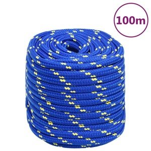 vidaXL Lodné lano modré 18 mm 100 m polypropylén