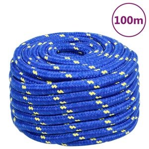 vidaXL Lodné lano modré 20 mm 100 m polypropylén