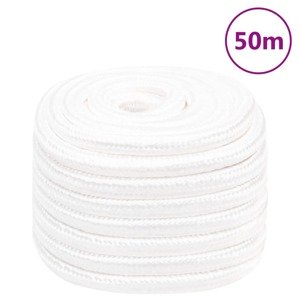 vidaXL Lodné lano biele 20 mm 50 m polypropylén